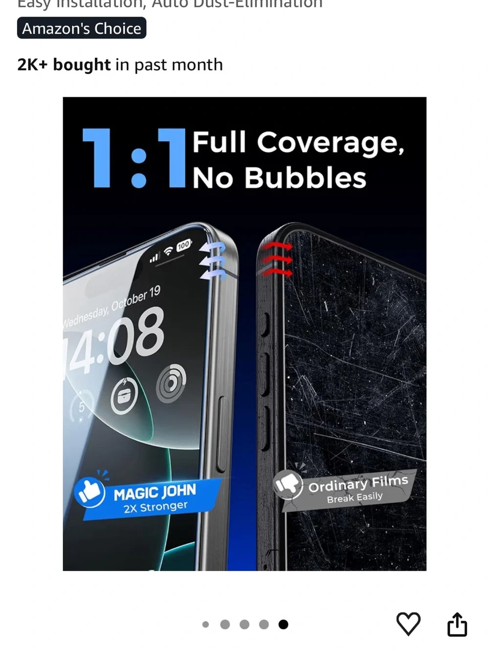 MAGIC JOHN iPhone Screen Protector Installation Frame - Set of 2 16 PRO MAX